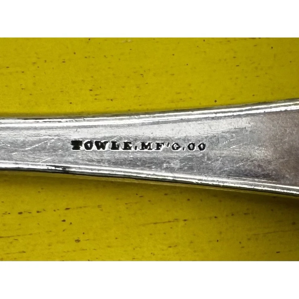 Antique Towle Mfg. Co. Sterling Silver Pie Server/Victorian Era/Monogrammed 